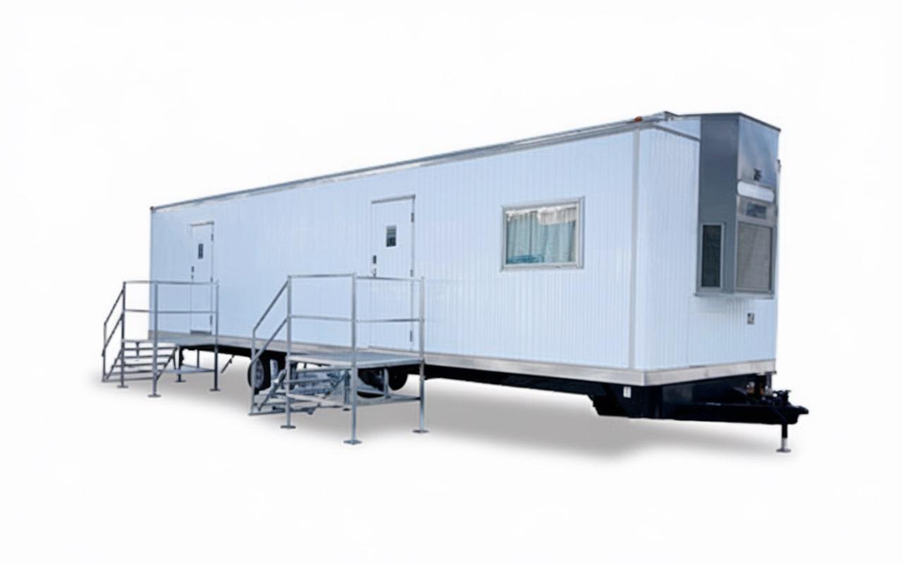 office trailers can be equipped with heating and air conditioning for year-round use